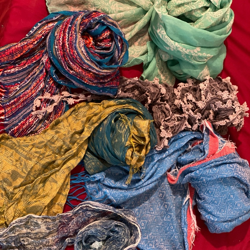 6 Bohemian Scarf Bundle
